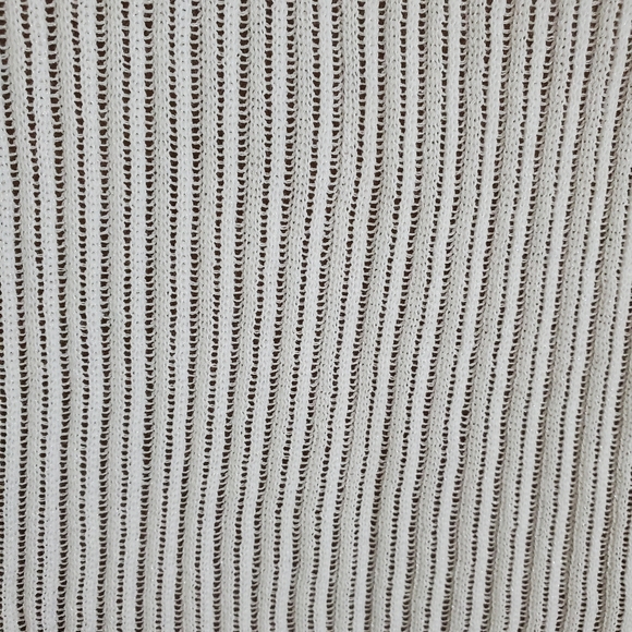 Lane Bryant Palm Burnout Ribbed Tank/Swimsuit Cover-up White ~ NWT Sz 26/28 - Picture 8 of 12